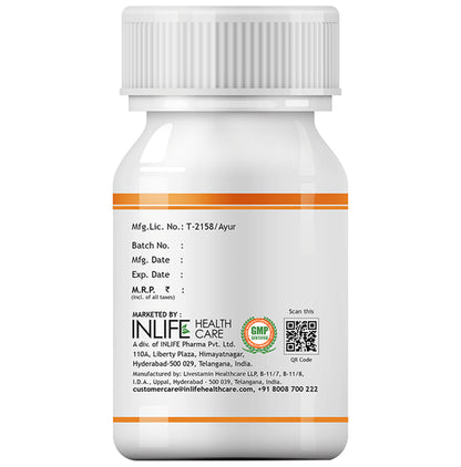 Inlife Curcumin C3 Complex (95% Curcuminoids) 500 mg Turmeric with Bioperine | For Liver Care & Superior Absorption