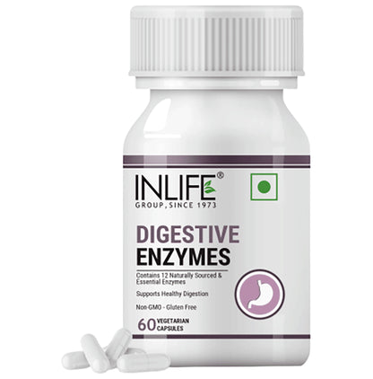 Inlife Digestive Enzymes for Healthy Digestion | Vegetarian Capsule - Classic Derma
