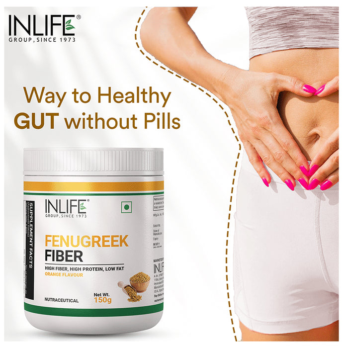 Inlife Fenugreek Fiber Powder Orange