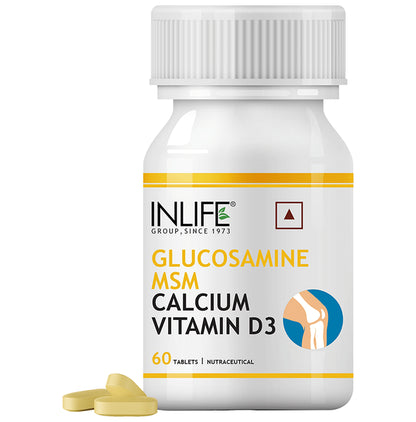 Inlife Glucosamine MSM | With Calcium, Vitamin D3 for Bone Health | Tablet