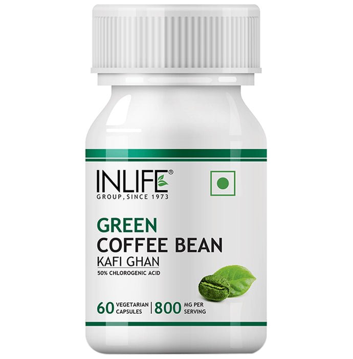 Inlife Green Coffee Bean Extract 800mg with Chlorogenic Acid | Veg Capsule - Classic Derma
