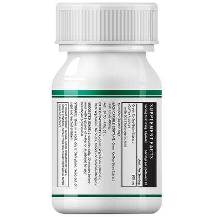 Inlife Green Coffee Bean Extract 800mg with Chlorogenic Acid | Veg Capsule