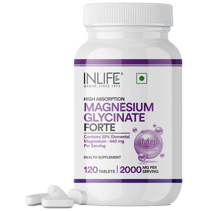 Inlife High Absorption Magnesium Glycinate Forte 2000mg Tablet - Classic Derma