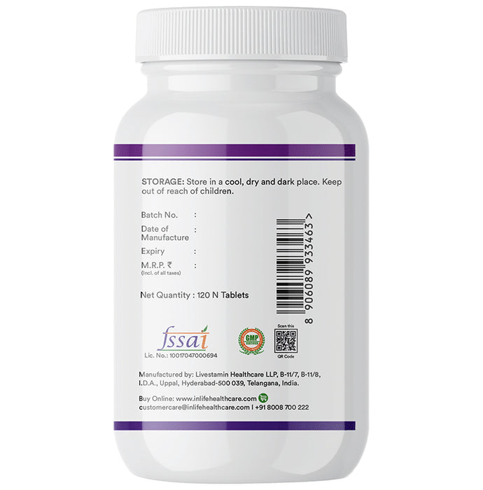 Inlife High Absorption Magnesium Glycinate Forte 2000mg Tablet