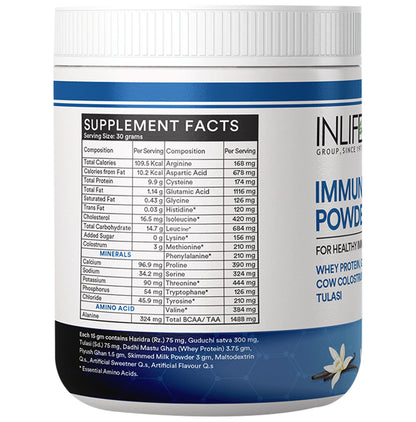 Inlife Immune Care Powder Vanilla