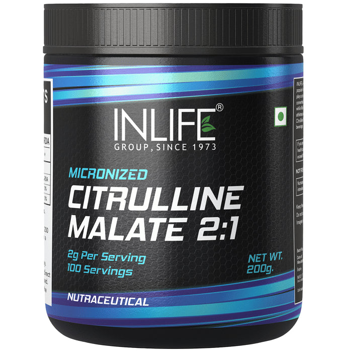 Inlife Micronized Citrulline Malate Powder 2:1 Supplement Unflavoured - Classic Derma