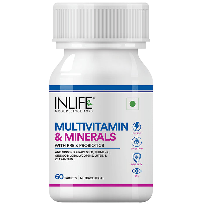 Inlife Multivitamin and Multiminerals with Pre & Probiotics Tablet - Classic Derma