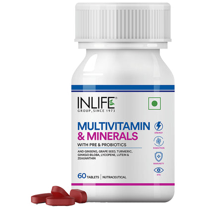Inlife Multivitamin and Multiminerals with Pre & Probiotics Tablet