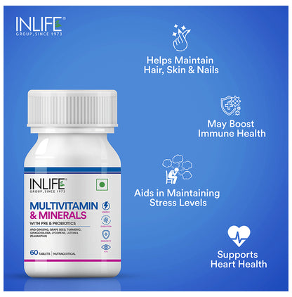 Inlife Multivitamin and Multiminerals with Pre & Probiotics Tablet