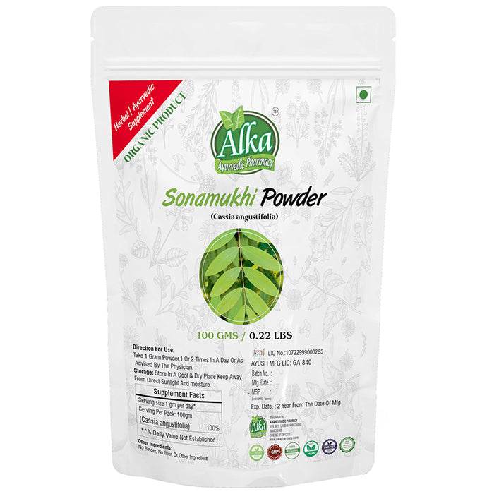 Alka Ayurvedic Pharmacy Sonamukhi Powder - Classic Derma
