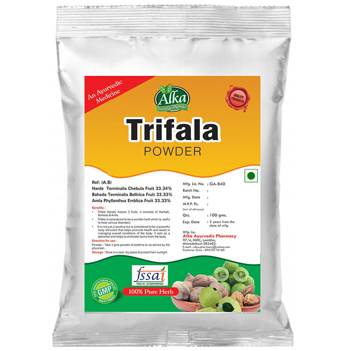 Alka Ayurvedic Pharmacy Trifala Powder - Classic Derma