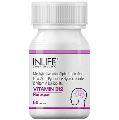 Inlife Vitamin B12 Nurospan Tablet | Nutrition Support - Classic Derma