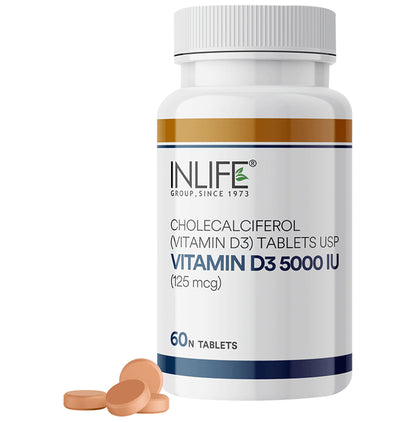 Inlife Vitamin D3 5000 IU Tablet - Classic Derma