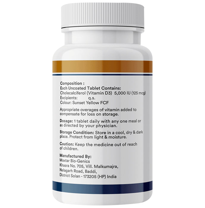 Inlife Vitamin D3 5000 IU Tablet