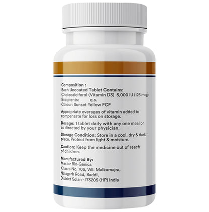 Inlife Vitamin D3 5000 IU Tablet