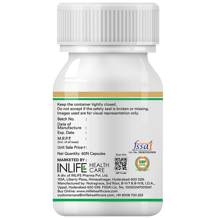 Inlife Vitamin E Wheat Germ Oil for Skin Health | Liquid Filled Capsule