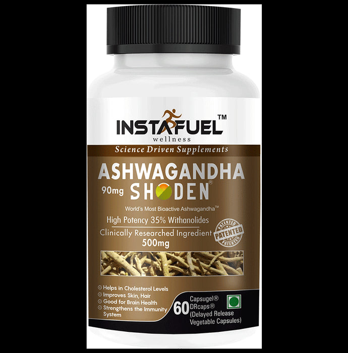 Instafuel Ashwagandha Shoden 500mg Delayed Release Vegetable Capsules - Classic Derma