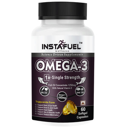 Instafuel Omega 3 440mg Softgel Capsules - Classic Derma