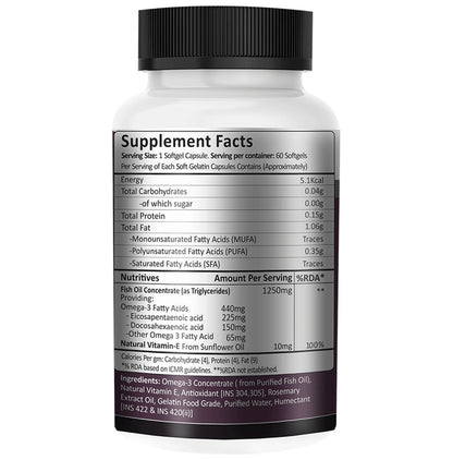Instafuel Omega 3 440mg Softgel Capsules
