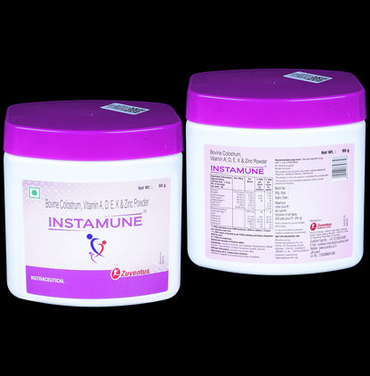 Instamune Powder with Bovine Colostrum, Vitamin A, D, E, K & Zinc - Classic Derma