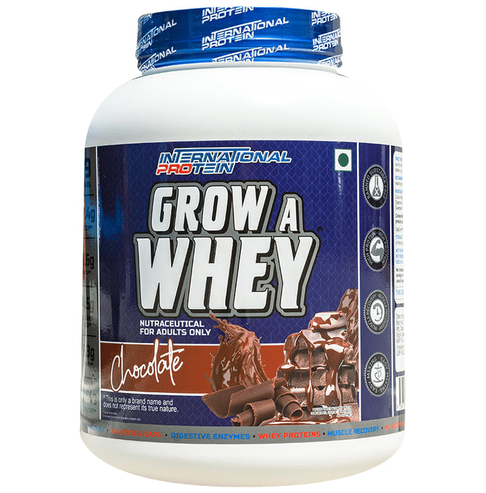 International Protein Grow A Whey Protein Powder Chocolate - Classic Derma