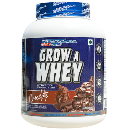 International Protein Grow A Whey Protein Powder Chocolate - Classic Derma