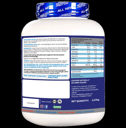 International Protein Grow A Whey Protein Powder Chocolate