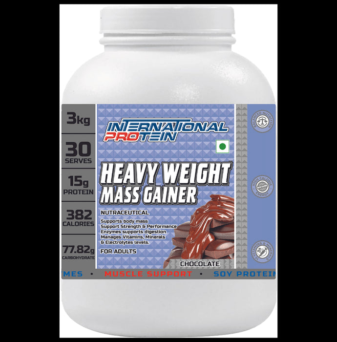 International Protein Heavy Weight Mass Gainer Powder Chocolate - Classic Derma