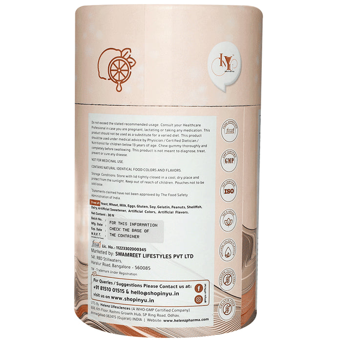 INYU Beauty With-In Glowing Skin Gummies Fresh Citrus