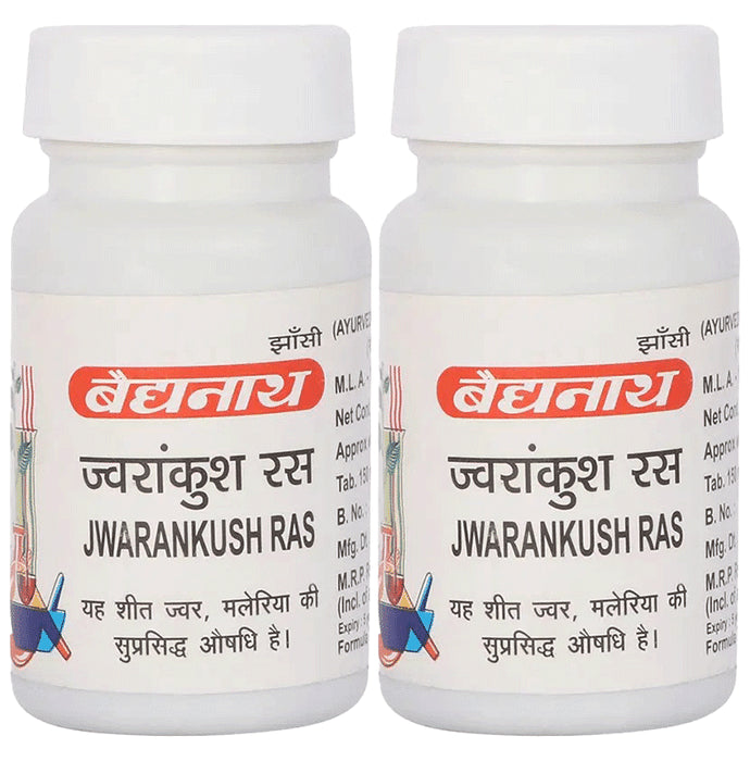 Baidyanath (Jhansi) Jwarankush Ras Tablet (80 Each) - Classic Derma
