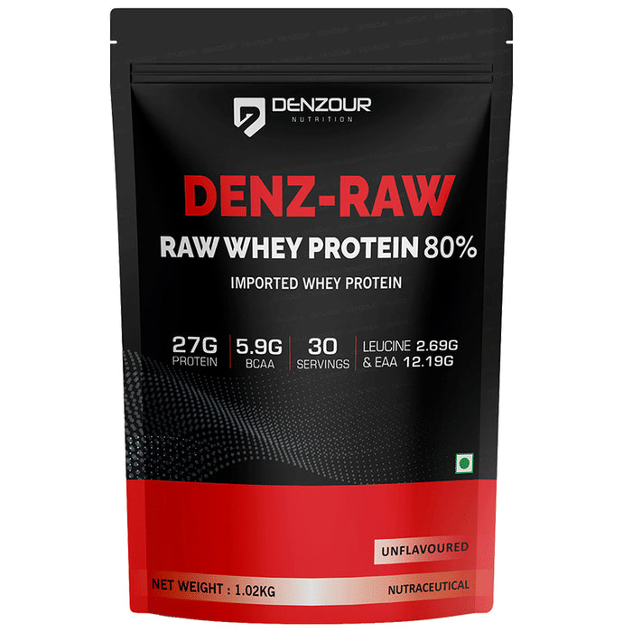 Denzour Nutrition Denz-Raw Whey Protein Powder Unflavored - Classic Derma