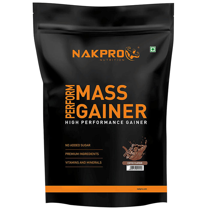 Nakpro Nutrition PERFORM MASS GAINER Powder Coffee - Classic Derma