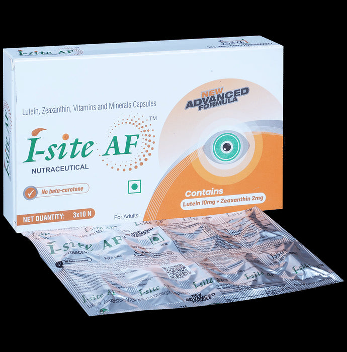 I-Site AF Capsule with Lutein, Zeaxanthin, Vitamins & Minerals - Classic Derma