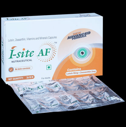 I-Site AF Capsule with Lutein, Zeaxanthin, Vitamins & Minerals - Classic Derma