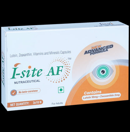 I Site AF Capsule with Lutein, Zeaxanthin, Vitamins & Minerals