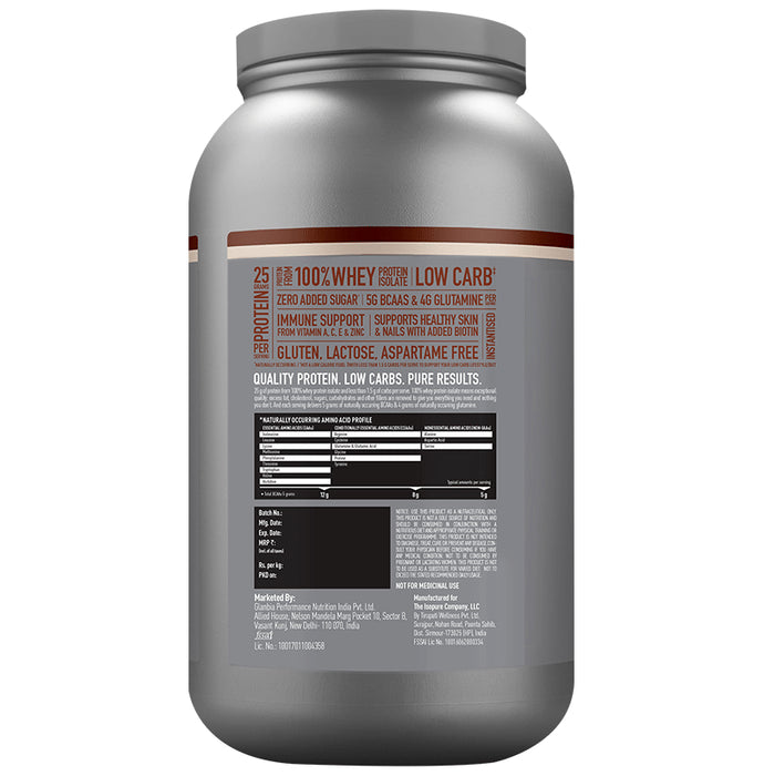 Isopure Whey Protein with Less than 1.5gm Carbs | For Fitness, Immunity & Skin | Flavour Powder Cream and Cookie