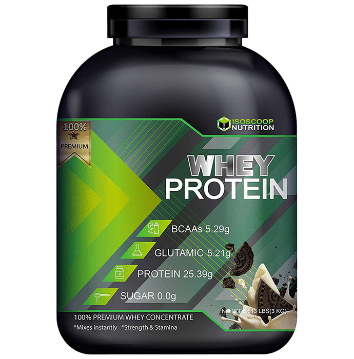 Isoscoop Nutrition Whey Protein Powder Cookie and Cream - Classic Derma