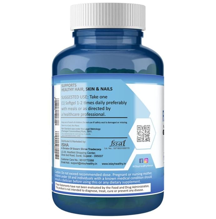 iStayHealthy Flaxseed Oil 500mg with Omega 3 6 9 Softgel Capsules