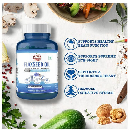 iStayHealthy Flaxseed Oil 500mg with Omega 3 6 9 Softgel Capsules