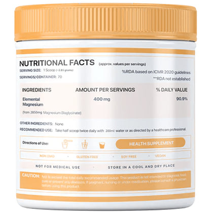 iThrive Essentials Magnesium Bisglycinate Powder Unflavored