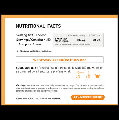 iThrive Essentials Magnesium Bisglycinate Powder Unflavored