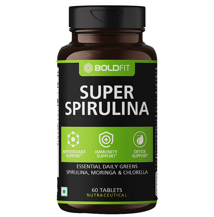 Boldfit Super Spirulina Tablet - Classic Derma