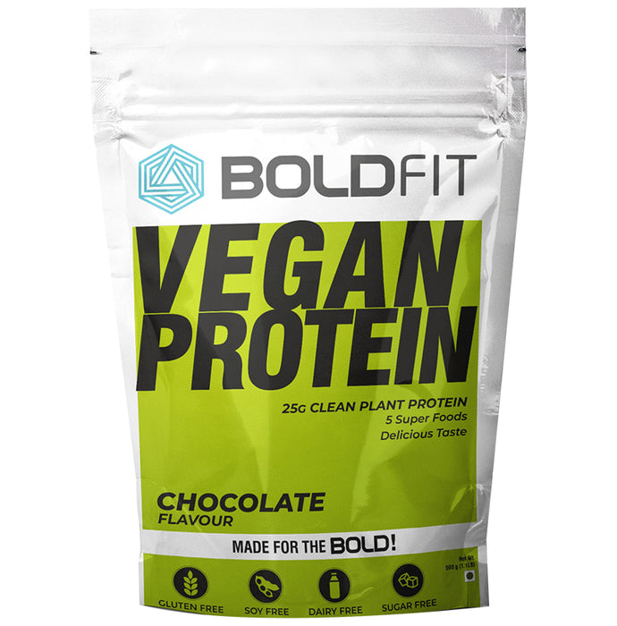 Boldfit Vegan Protein Chocolate - Classic Derma