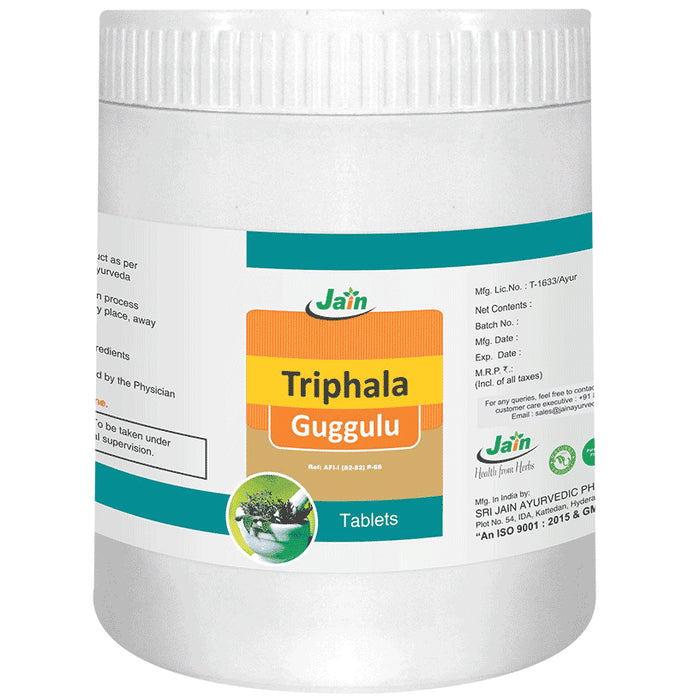 Jain Triphala Guggulu Tablet - Classic Derma