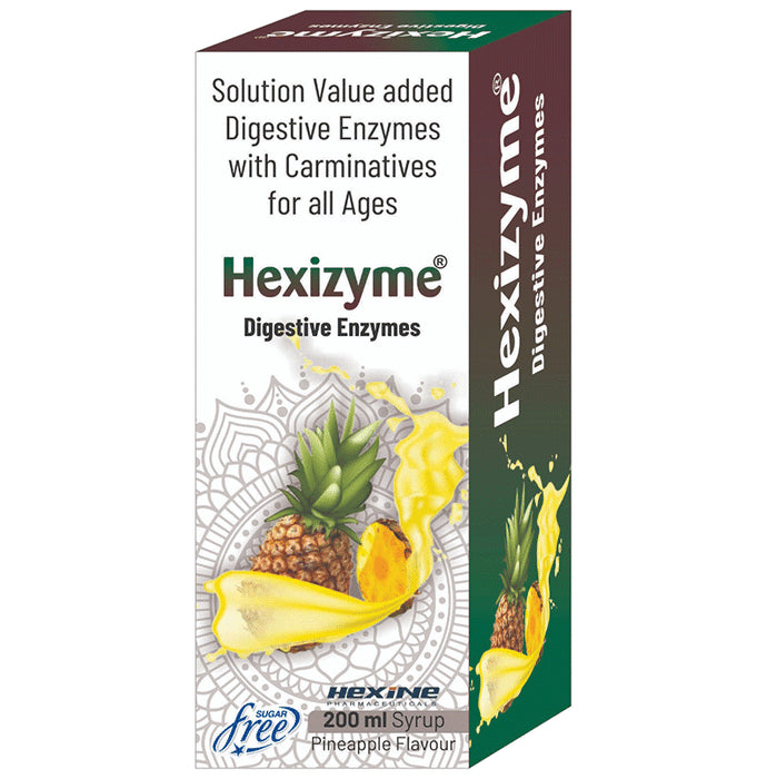 Hexizyme Digestive Enzymes Pineapple Sugar Free - Classic Derma