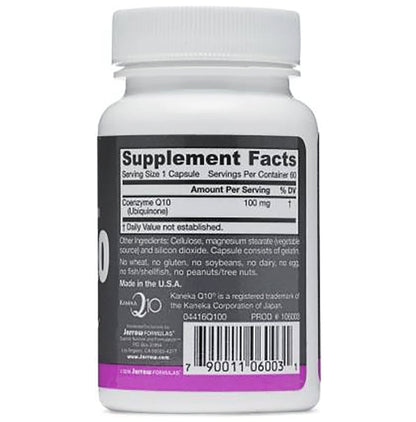 Jarrow Formulas Co-Q10 100mg Cholesterol Antioxidant Capsule | For Cellular Energy Production Capsule