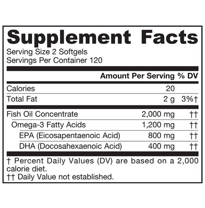 Jarrow Formulas EPA-DHA Balance Softgels | Supports Brain & Joint Health