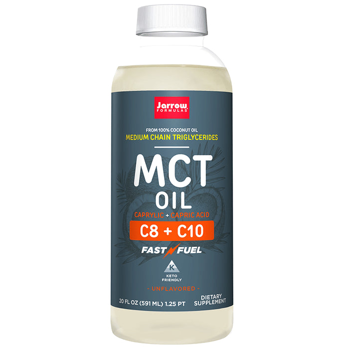 Jarrow Formulas MCT Oil with Caprylic + Capric Acid | Keto-Friendly - Classic Derma