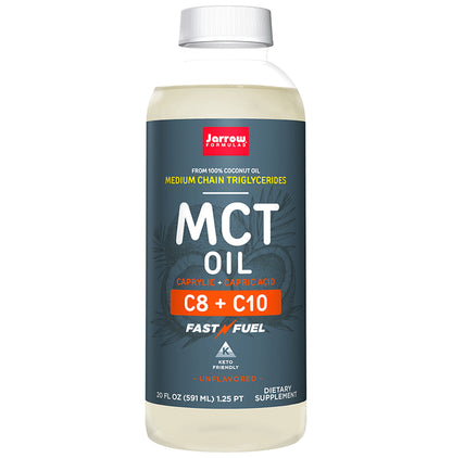 Jarrow Formulas MCT Oil with Caprylic + Capric Acid | Keto-Friendly - Classic Derma