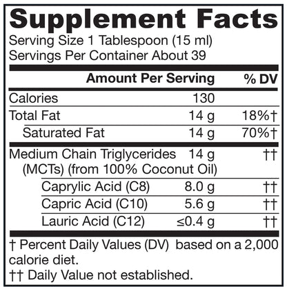 Jarrow Formulas MCT Oil with Caprylic + Capric Acid | Keto-Friendly